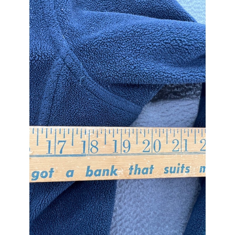 Chick-fil-A Employee Uniform Fleece Jacket Women's Size M Navy Blue Full Zip - Picture 6 of 10